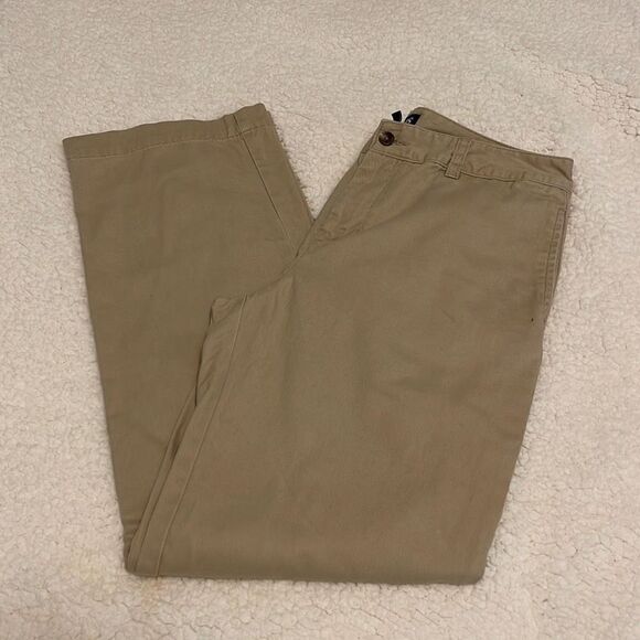 Chaps‎ Flat Front Khakis. Boys Size 14 Husky. Tan - Picture 5 of 6